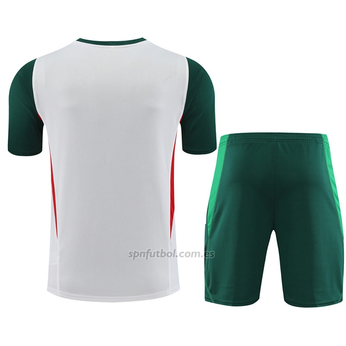 Chandal del Mexico Manga Corta 2023-2024 Blanco - Pantalon Corto